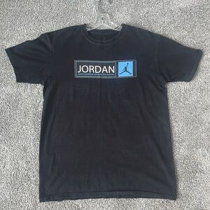 Jordan Black Short Sleeve Tee with Iconic Branding